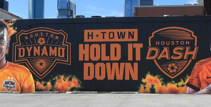 Houston Dynamo mural by Anat Ronen