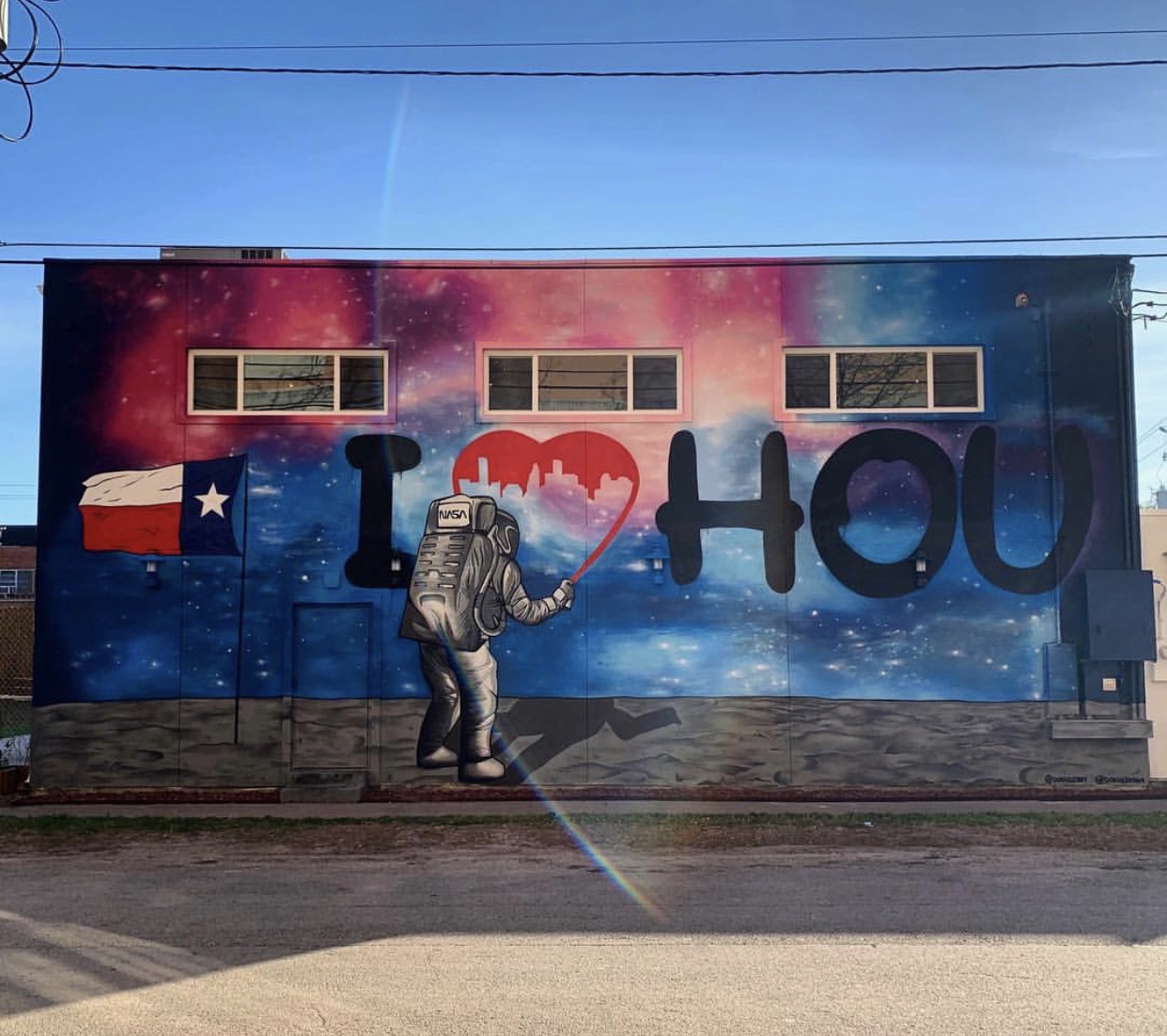I Heart Houston mural by DonkeeBoy